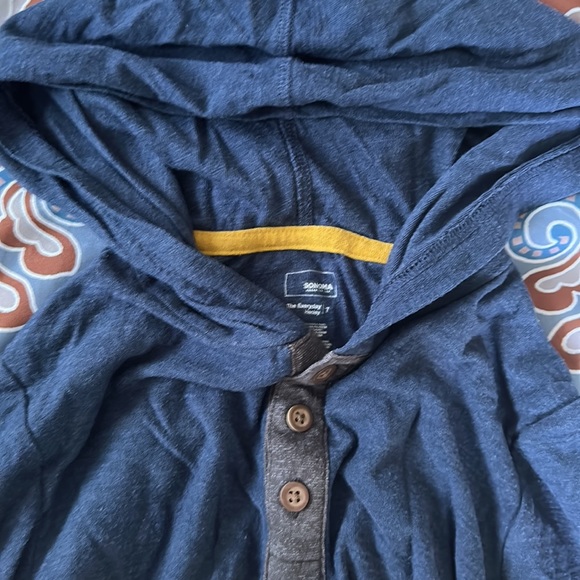 Sonoma size 7 boys three colored hooded Henley - Picture 2 of 3